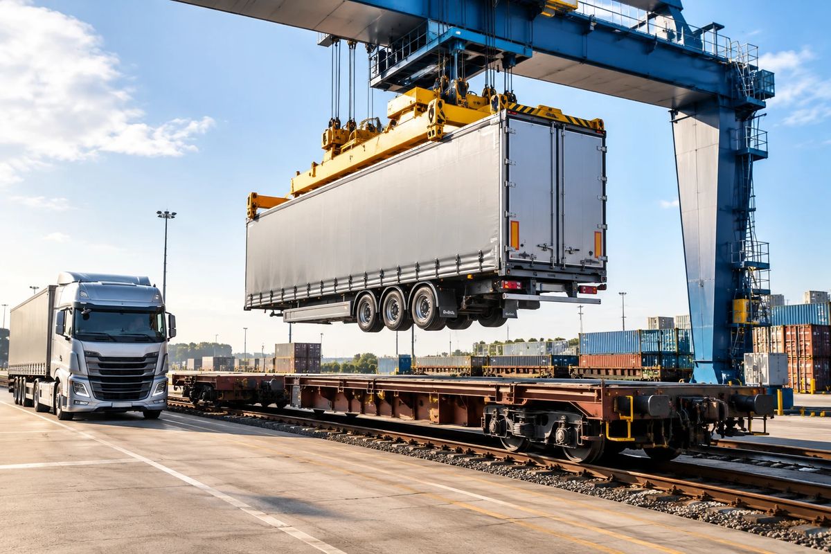 Unité de transport intermodal rail-route